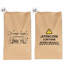 Sobres de 25 x 40 cm con frases simpáticas en pack de 4