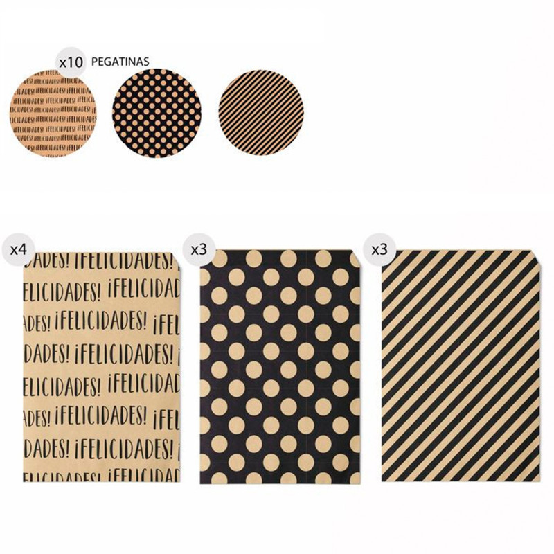 Sobres en papel kraft 13 x 16 cm en pack de 10