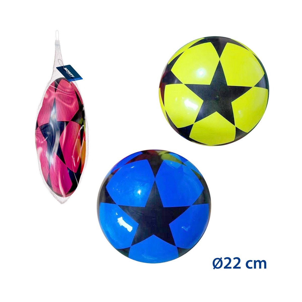 Pelota de PVC con diseño de estrella