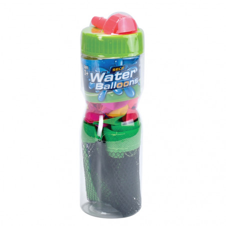 Set de globos de agua de colores con bolsa para detalles niños