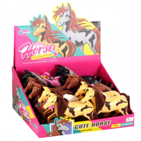 Caballo de juguete pequeño y lindo para jugar y peinar