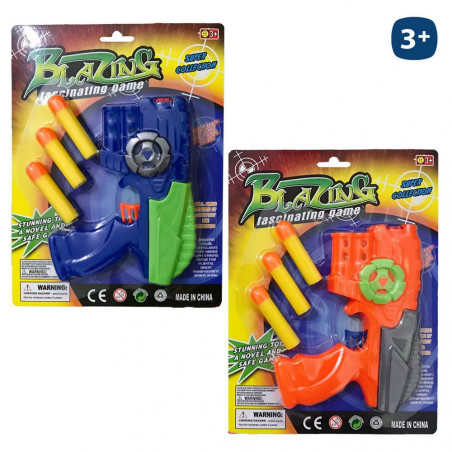 Pistola lanza dardos para niños