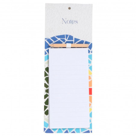 Bloc notas con imán y lápiz para detalles