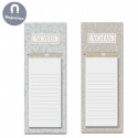 Bloc de notas vintage con imán y lápiz para detalles