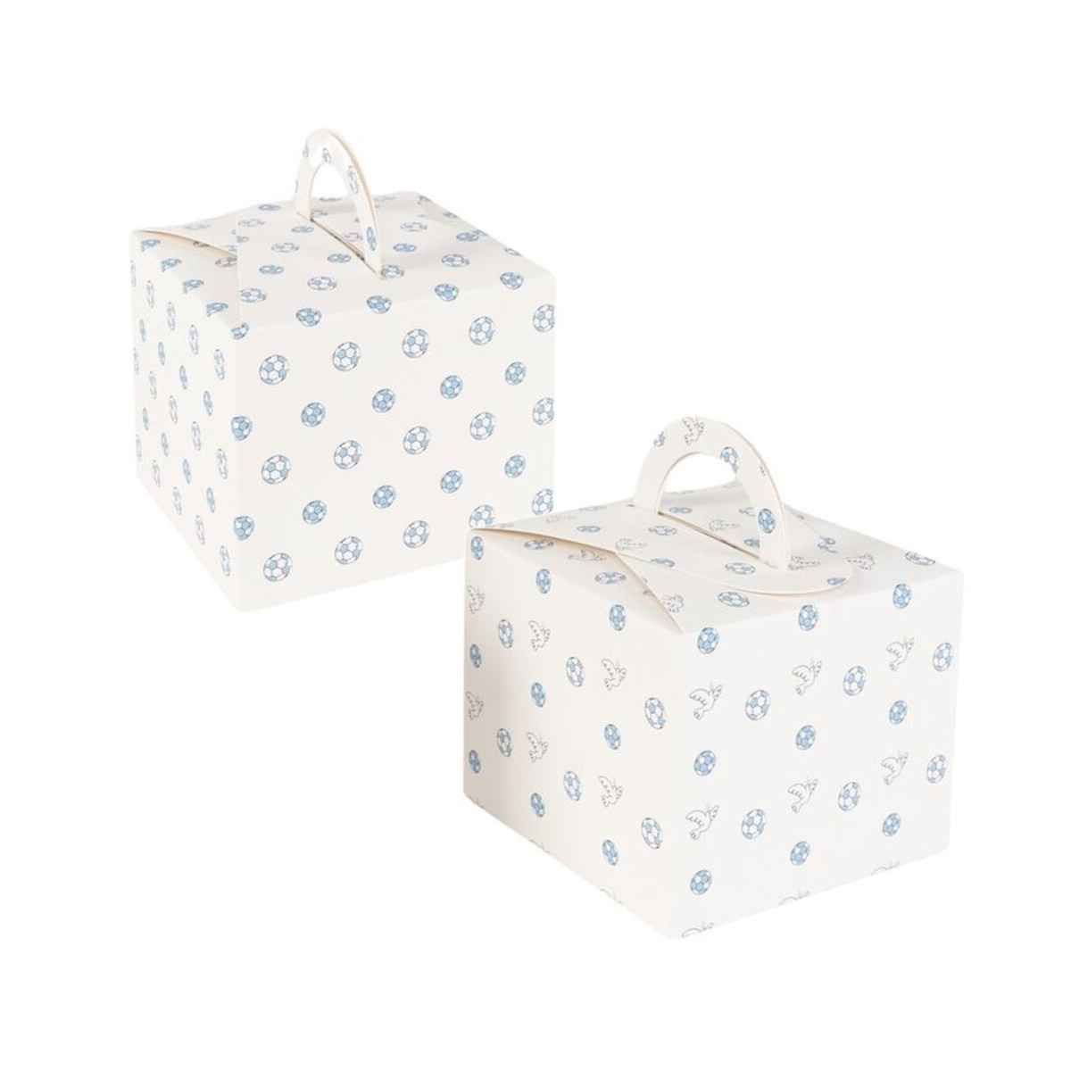 Set de 4 cajas cuadradas con asa comunión de niño
