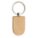 Llavero de madera con forma de escudo para regalar