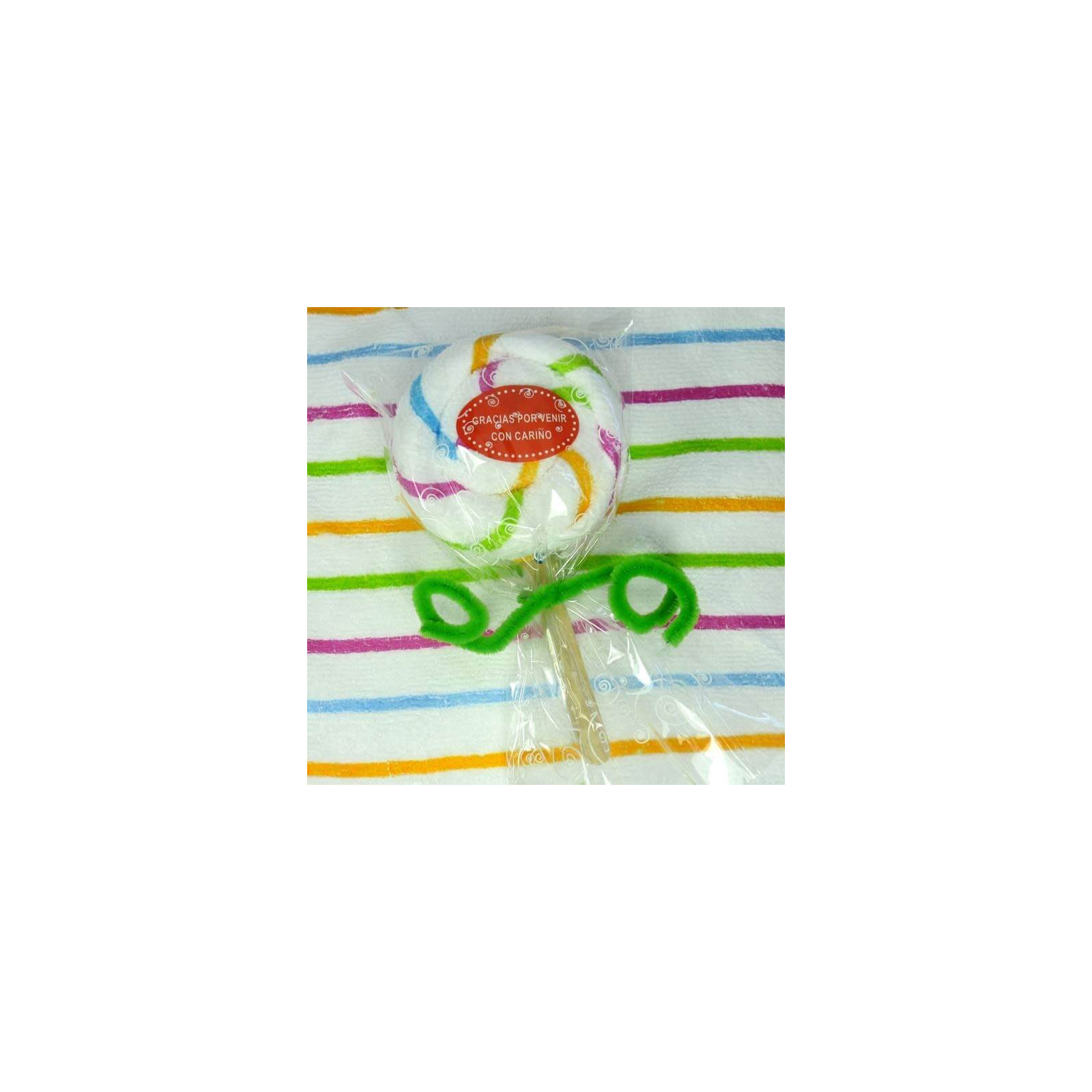 Toalla piruleta de colores
