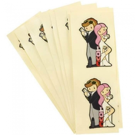 Pegatinas Novios Mr & Mrs Love