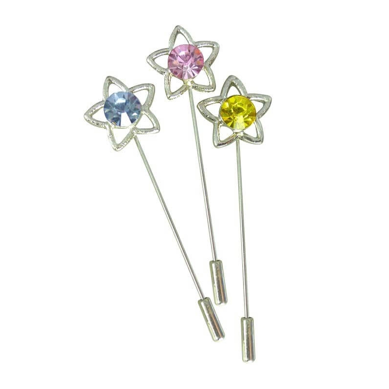 Alfileres de Estrella Color: amarillo, azul, rosa Alfileres Alfileres de Estrella Color: amarillo, azul, rosa Alfileres