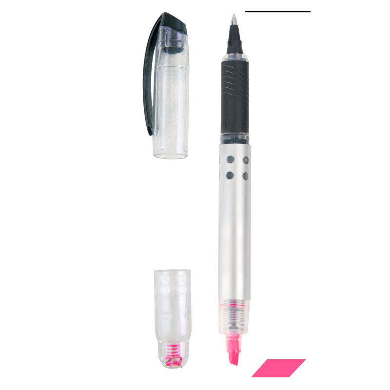 Marcador Fucsia y boligrafo marcador de gel en fucsia