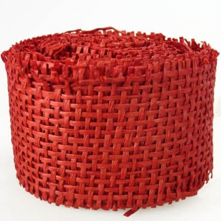 Rollo Cinta Rejilla Roja