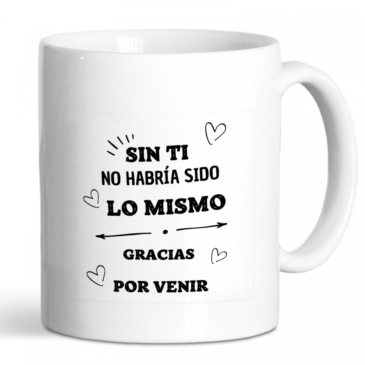 Detalles para Invitados Taza con frase de agradecimiento