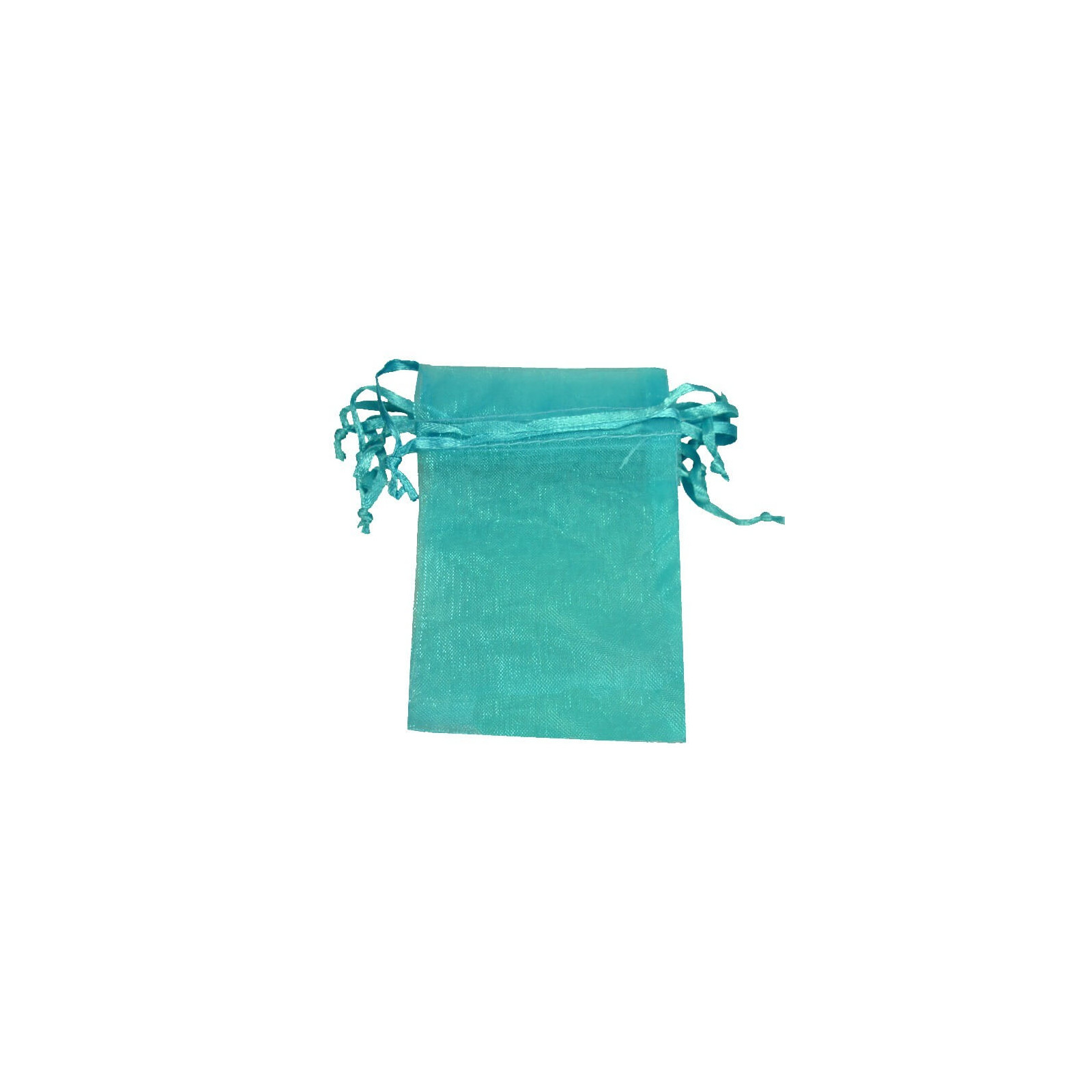 Bolsa de organza turquesa 13 x 17