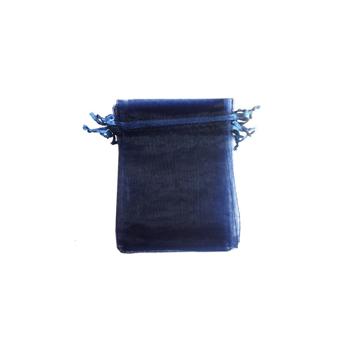 Bolsa de organza azul marino 13x17cm