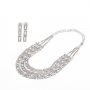 Conjunto Gargantilla Pendientes Novia