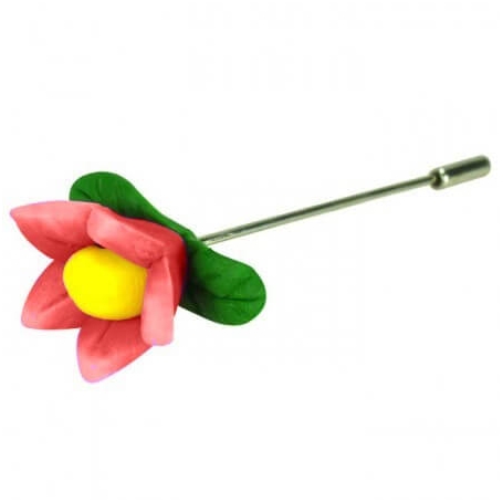 Alfileres Fimo Flores