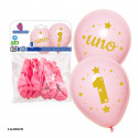 Globos rosas numero 1