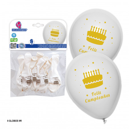 Globos sencillos para cumpleaños