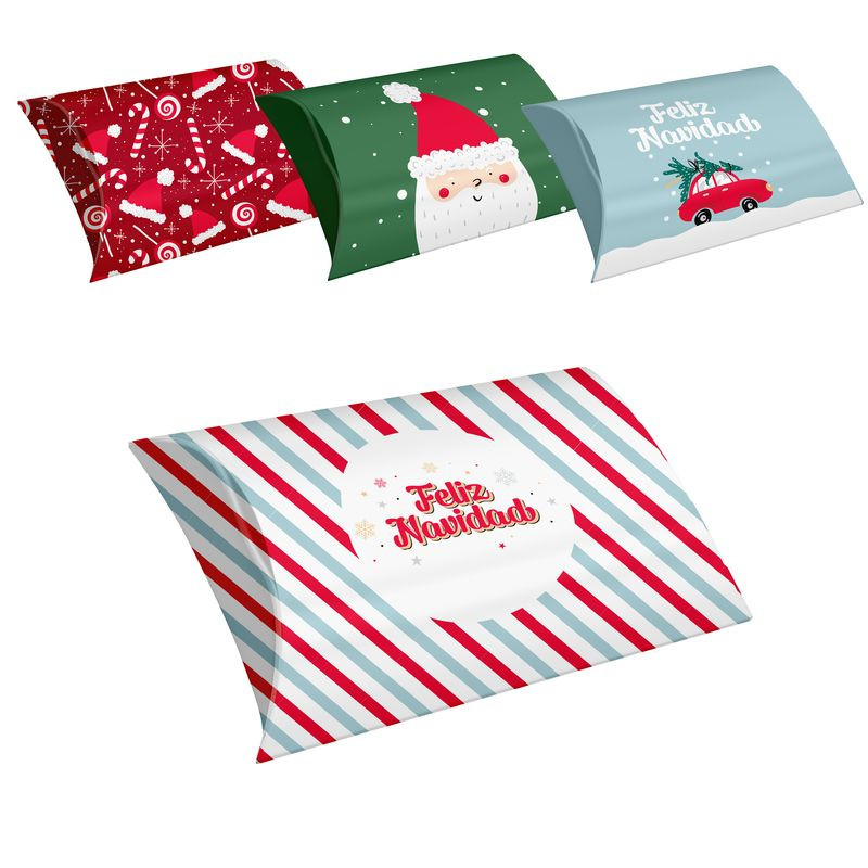 Cajas de navidad 4 modelos diferentes 11.5x16cm