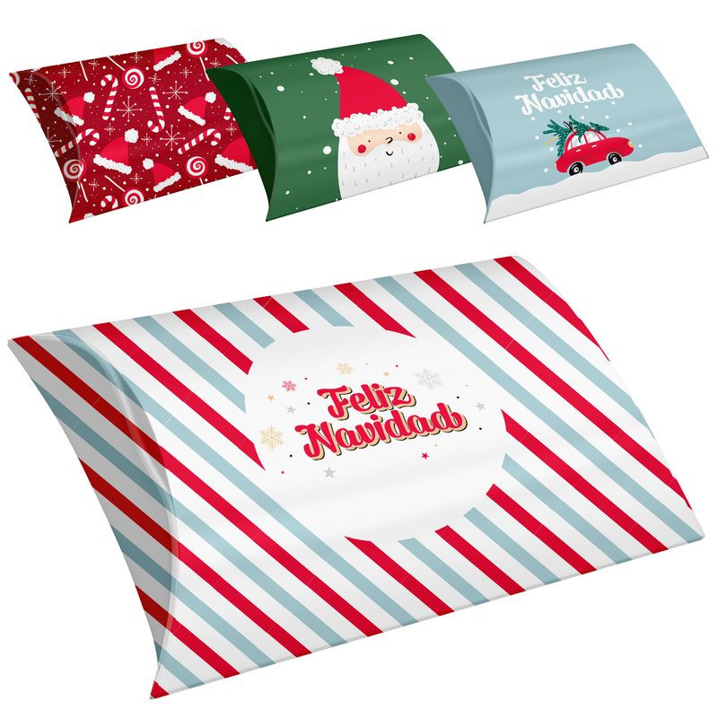 Cajas de navidad 4 modelos diferentes 20.5x32.5cm
