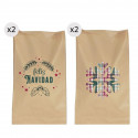 Sobres para Navidad kraft vintage 4 unidades 25x40
