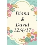 Adhesivo personalizado para bodas Un toque especial