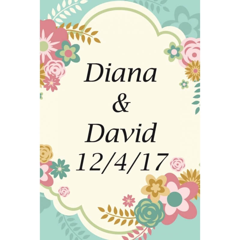 Adhesivo personalizado para bodas Un toque especial