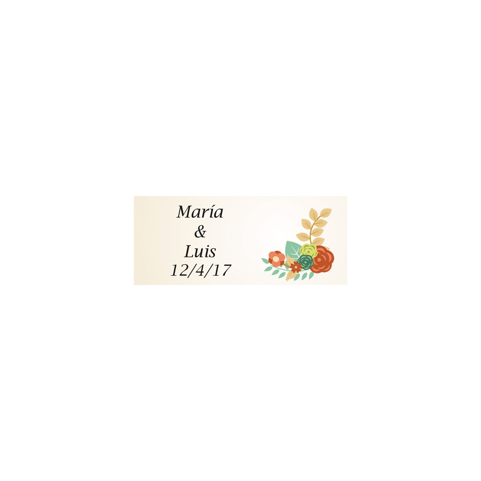 Pegatinas rectangulares