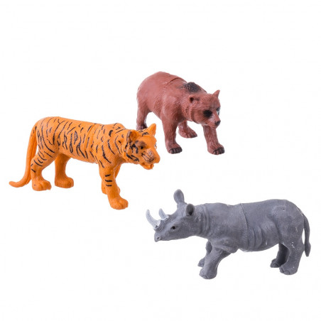 Figura de animal con jaula rescat para niños y niñas