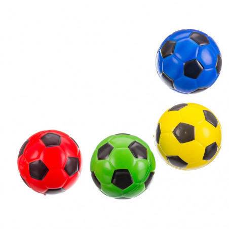 Pelota de foam diseño fútbol colores 10cm para jugar
