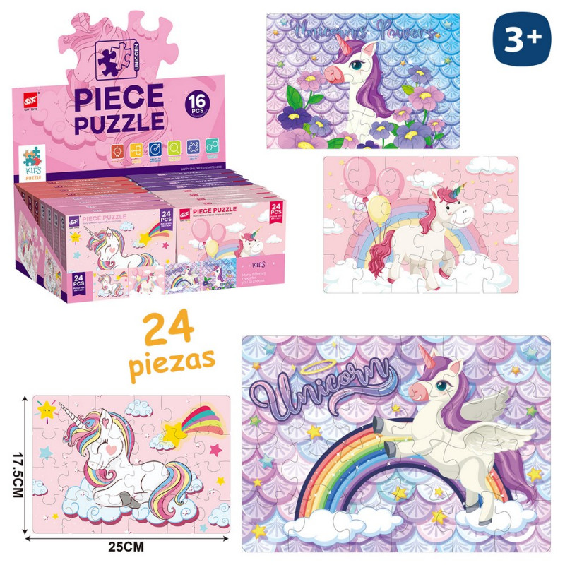 Puzzle De 24 Piezas Unicornio Infantil