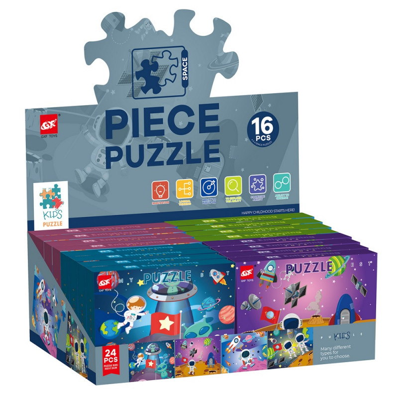 Puzzle De 24 Piezas Espacio Astronautas Infantil Para Regalar