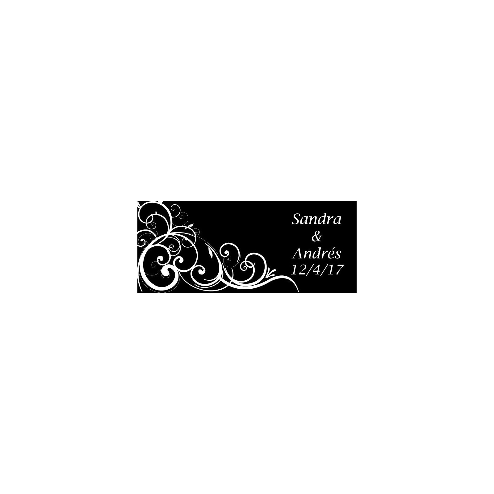 Etiquetas adhesivas rectangulares