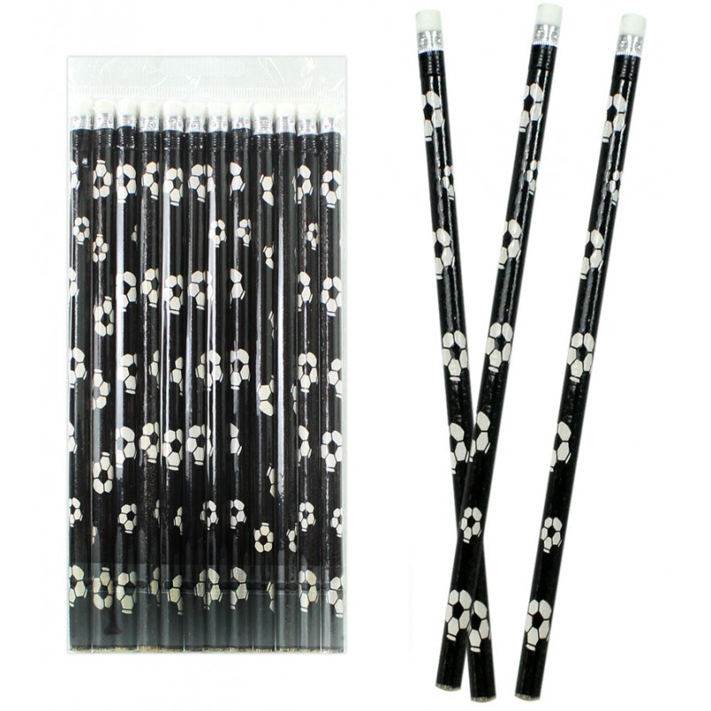 Lápiz con balones de fútbol