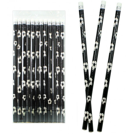 Lápiz con balones de fútbol