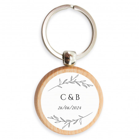 Recuerdos para Eventos y Empresas Llavero de Madera Personalizado