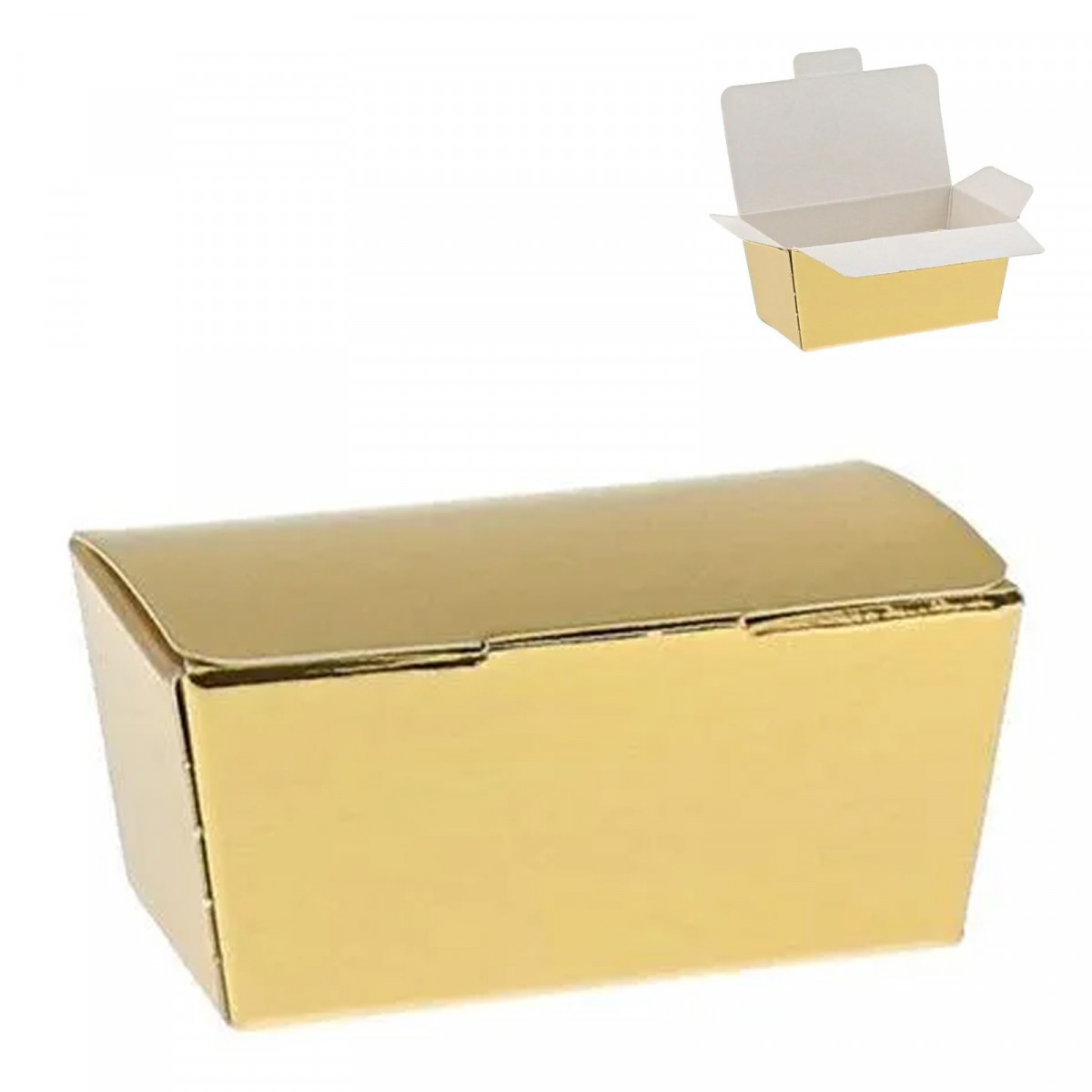 Cajita de carton dorada