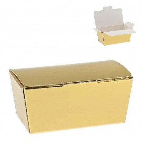 Cajita de carton dorada