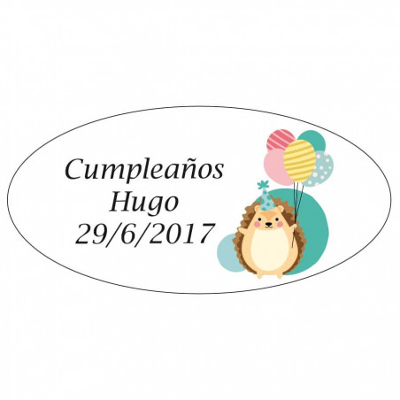 Marcadores fluorescentes con adhesivo personalizado de cumpleaños