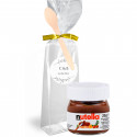 Recuerdos para Invitados Nutella 25 g. en Bolsa Personalizada con Cuchara