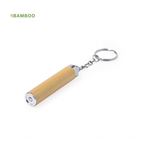 Recordatorios Personalizados para Invitados Llavero linterna de bambú