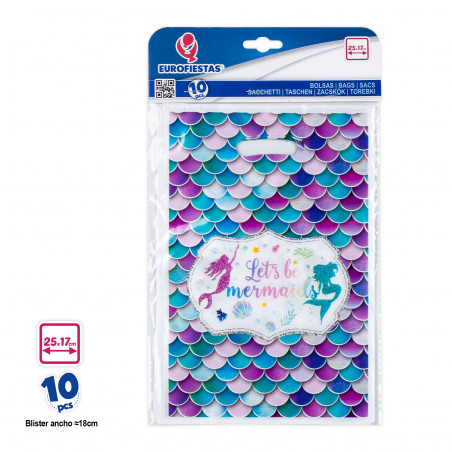 Bolsas decorativas de plástico en pack de 10