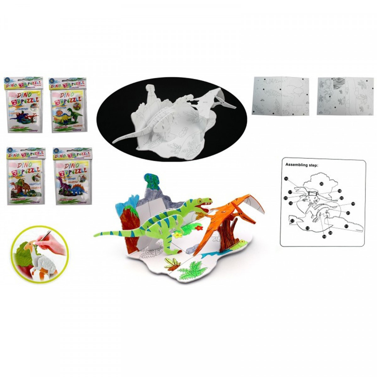 Puzzle de dinosaurios para niños deals