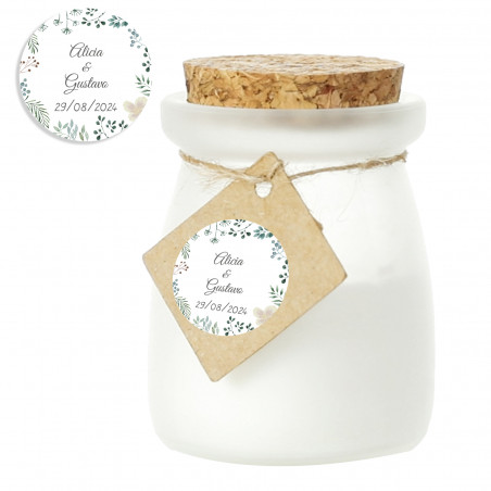 Detalles para Invitados Vela Personalizada