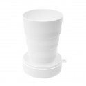 Vaso plegable reutilizable con adhesivo de unicornio y llavero