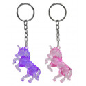 Vaso plegable reutilizable con adhesivo de unicornio y llavero