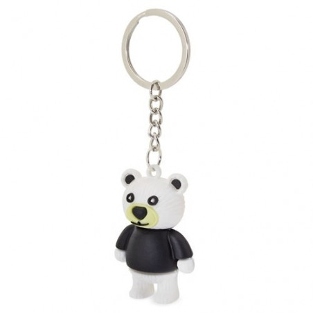 Vaso plegable reutilizable con adhesivo para amigo y llavero de oso para regalar