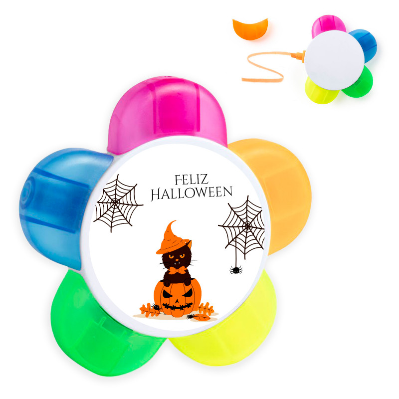 Marcador de colores con adhesivo personalizado para halloween