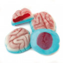 Tarro de cerebros de gelatina con adhesivo personalizable para detalles halloween