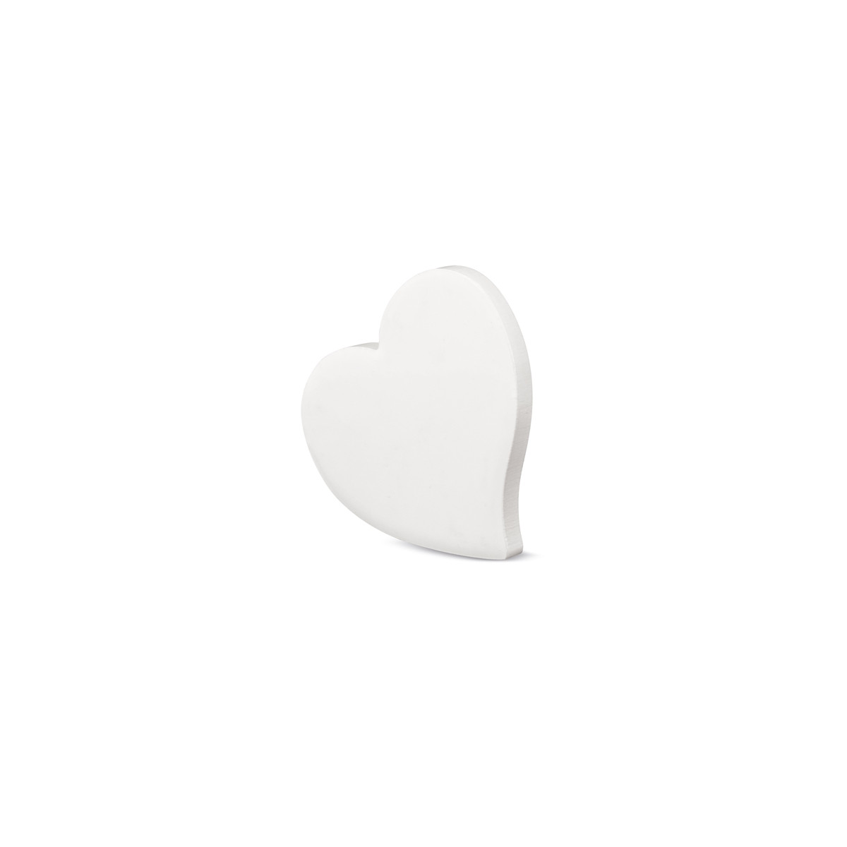 Iman ceramica blanco en forma de corazón para sublimar